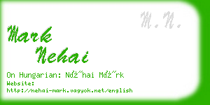 mark nehai business card